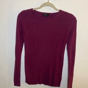 Pendleton Maroon Purple Long Sleeve Ribbed Shirt